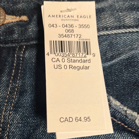 American Eagle Outfitters High Rise Jeans - Dark Blue - Picture 10 of 16